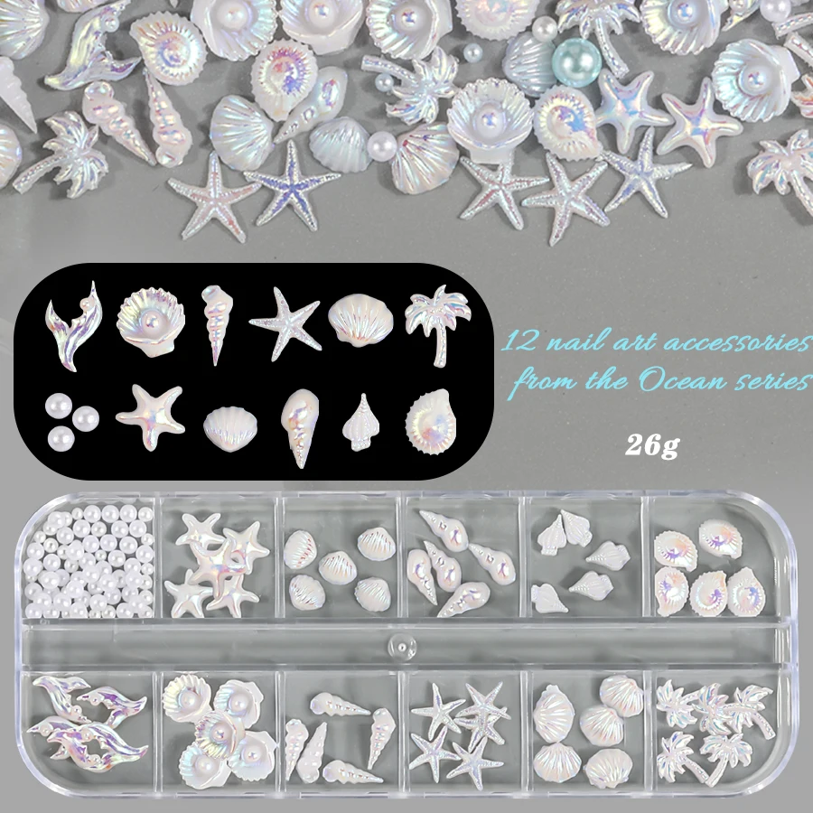 SANANIE 12 Grids Mix Summer Be - Resin Art Beach Theme ulasan dan harga