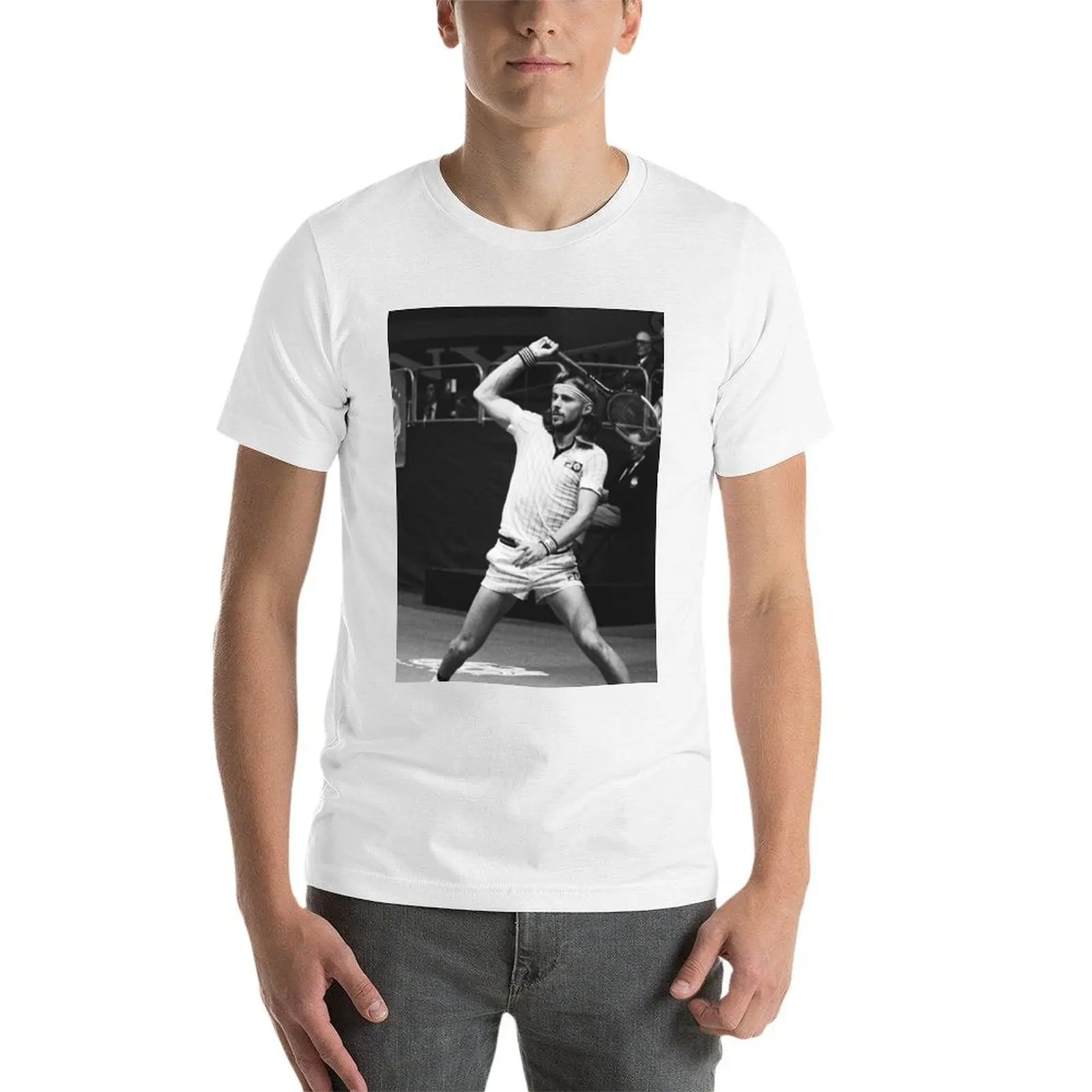 Borg: The Ice Man: Tennis Legend T-Shirt man t shirts cotton cotton tshirt 100% T-Shirt