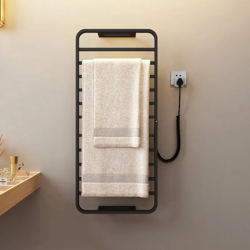 Bathroom Heated Towel Rack 304 Stainless Steel with Timer and Smart Temperature Control Modern Design