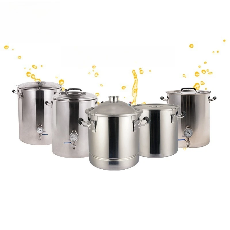 Stainless steel fermentation barrel, brewing thickened sealed spherical lid beer barrel