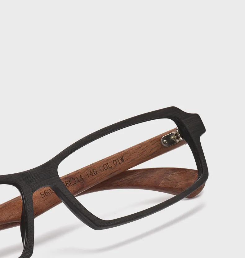 

Очки для чтения Мужские квадратные большого размера, из ацетата с текстурой древесины, в японском стиле, оправа для очков ручной работы, по рецепту