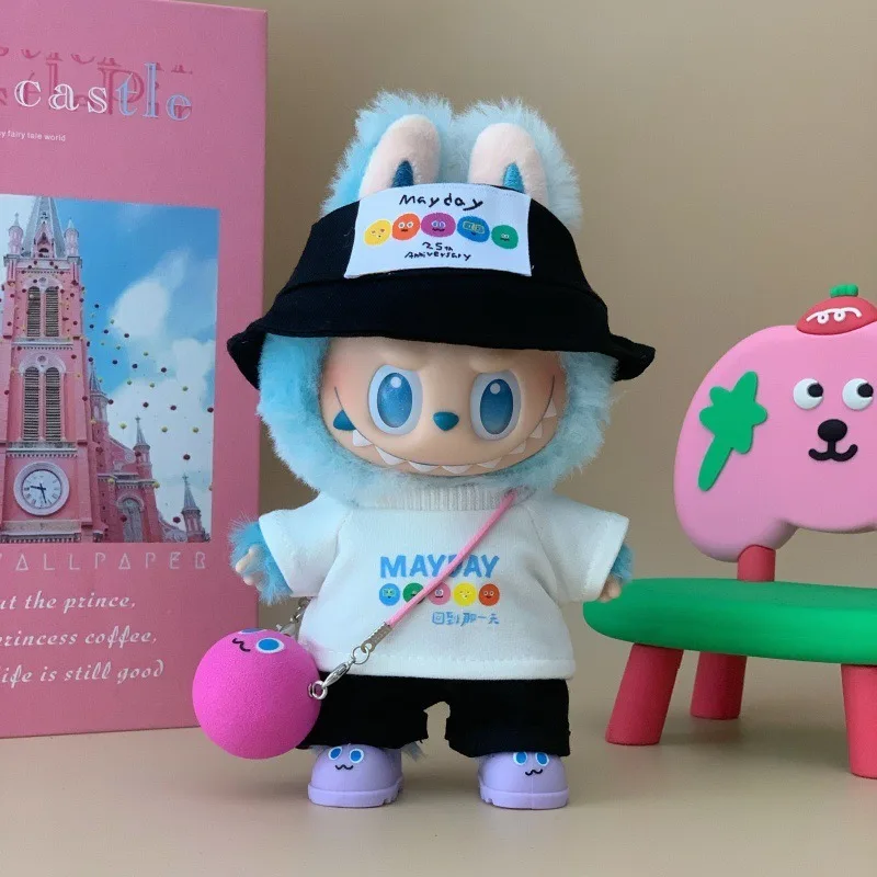 Ubranka dla lalek Labubu o wysokości 17 cm, generacje pierwsza, druga i trzecia, identyczne ubranka dla lalek bawełnianych w stylu Mayday.