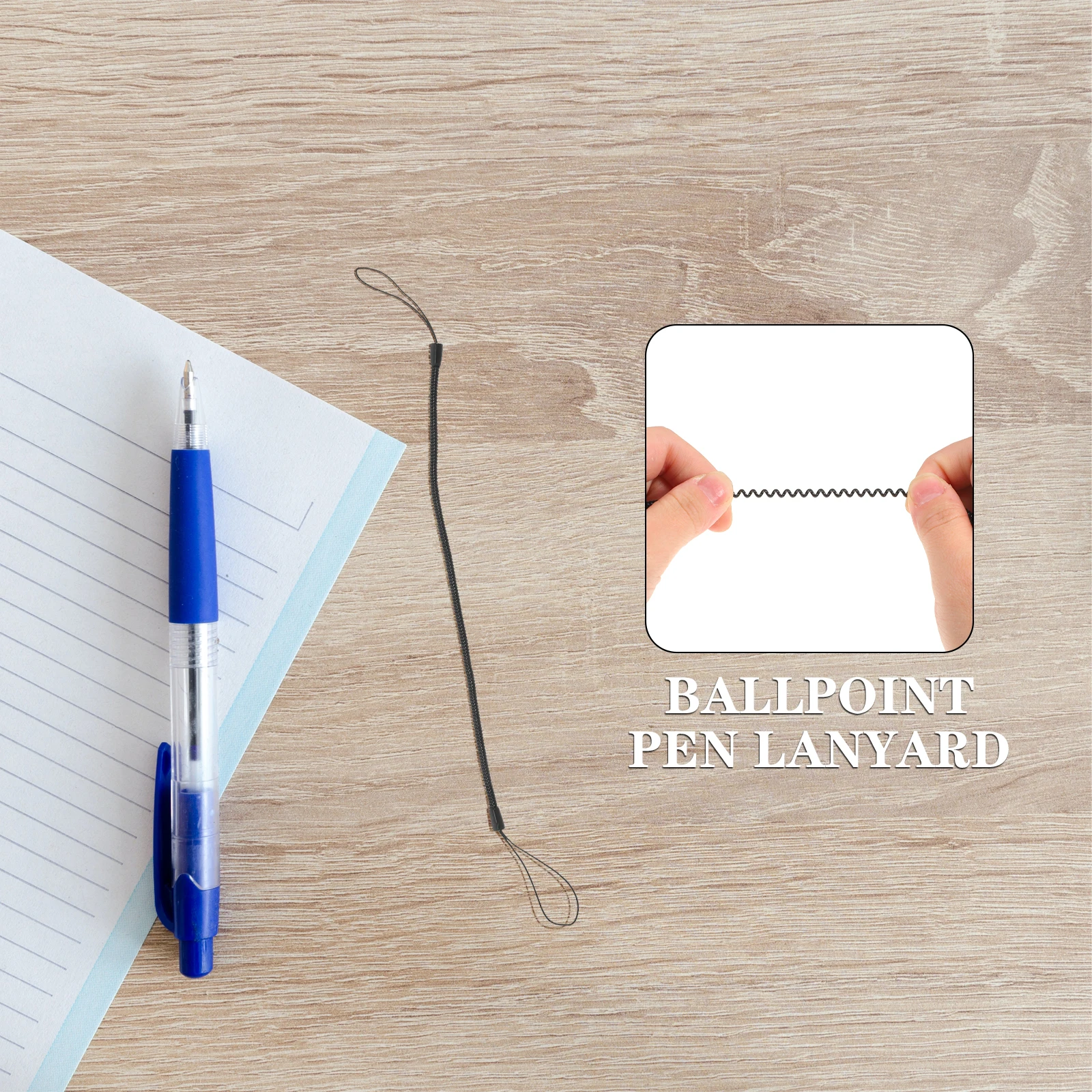 10Pcs Coiled Plastic Stylus Pen Tether Spring Strap Anti-Lost Handwritten Rope Retractable Lanyard for Touchscreen Tablet Pens