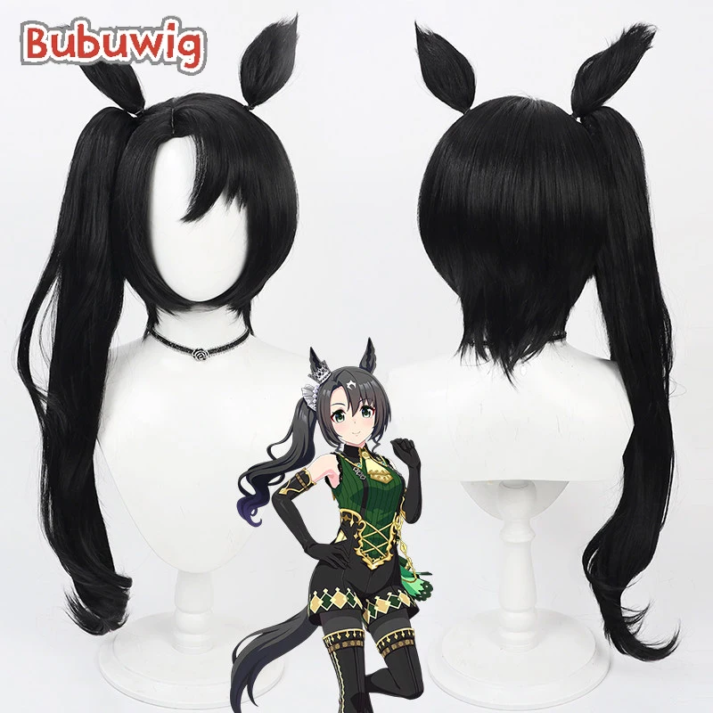 bubuwig-人工毛サトノクラウン-コスプレウィッグ-ウマ娘-プリティーダービー-サトノクラウン-75cm-ブラックポニーテールウィッグ-耐熱性