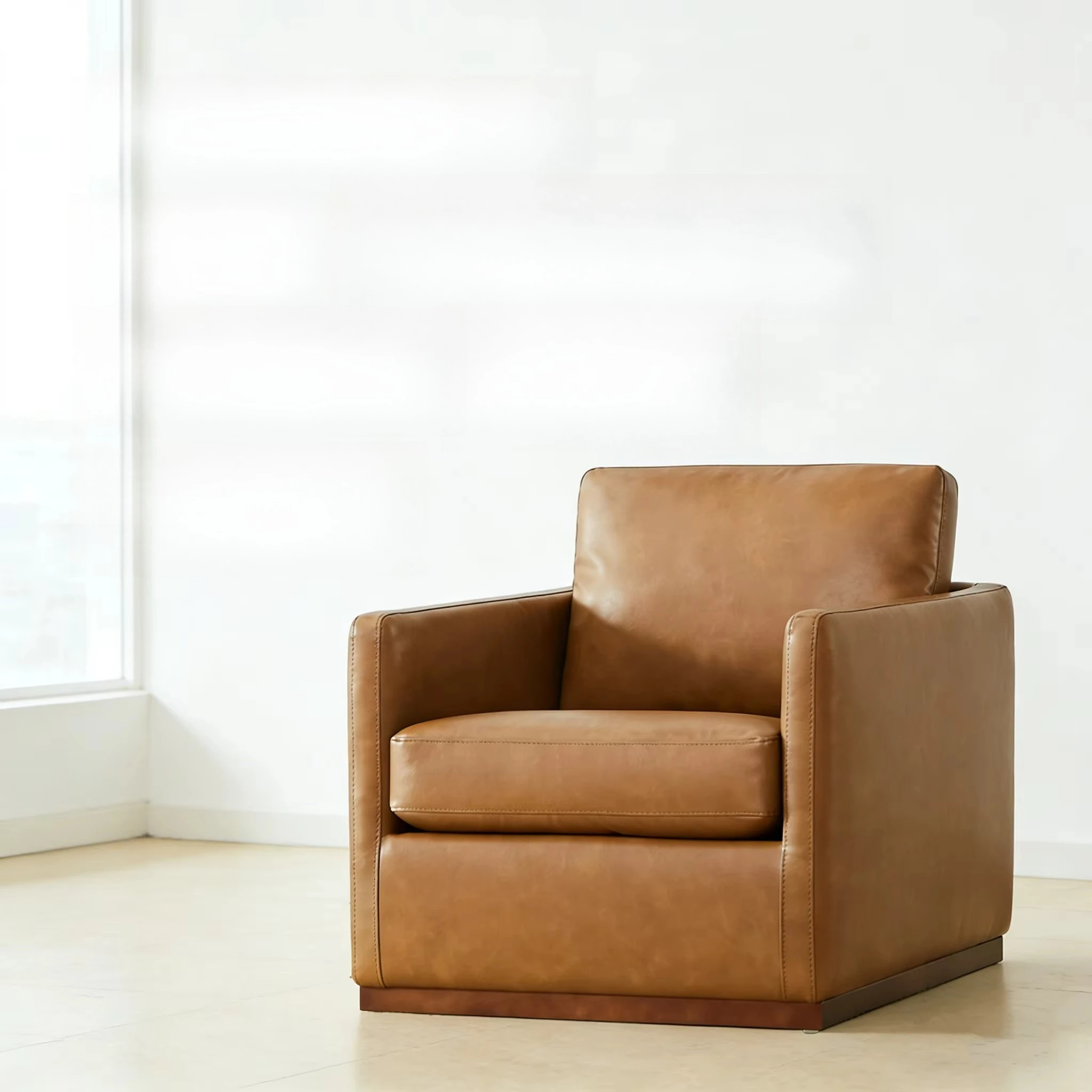 Thailand One Seat Revolving Sofa with PU Leather Metal Frame for Apartment & Hotel Use-Fast Shipping March Expo Hot Sale