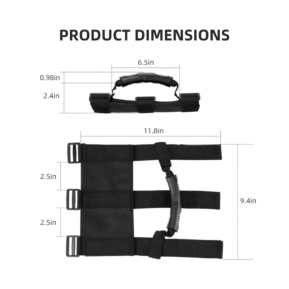 ATV UTV Sports Roll Bar Cages Grab Handle Hold Compatible with Polaris RZR Ranger For Can-am Commander Maverick x3 1000