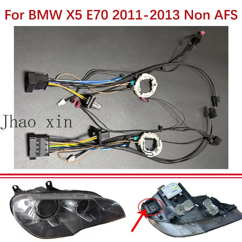 

For BMW X5 E70 Interior Plug Circuit Group Wiring Harness Connector Component Car Headlight Wiring Harness 2011-2013 Without AFS