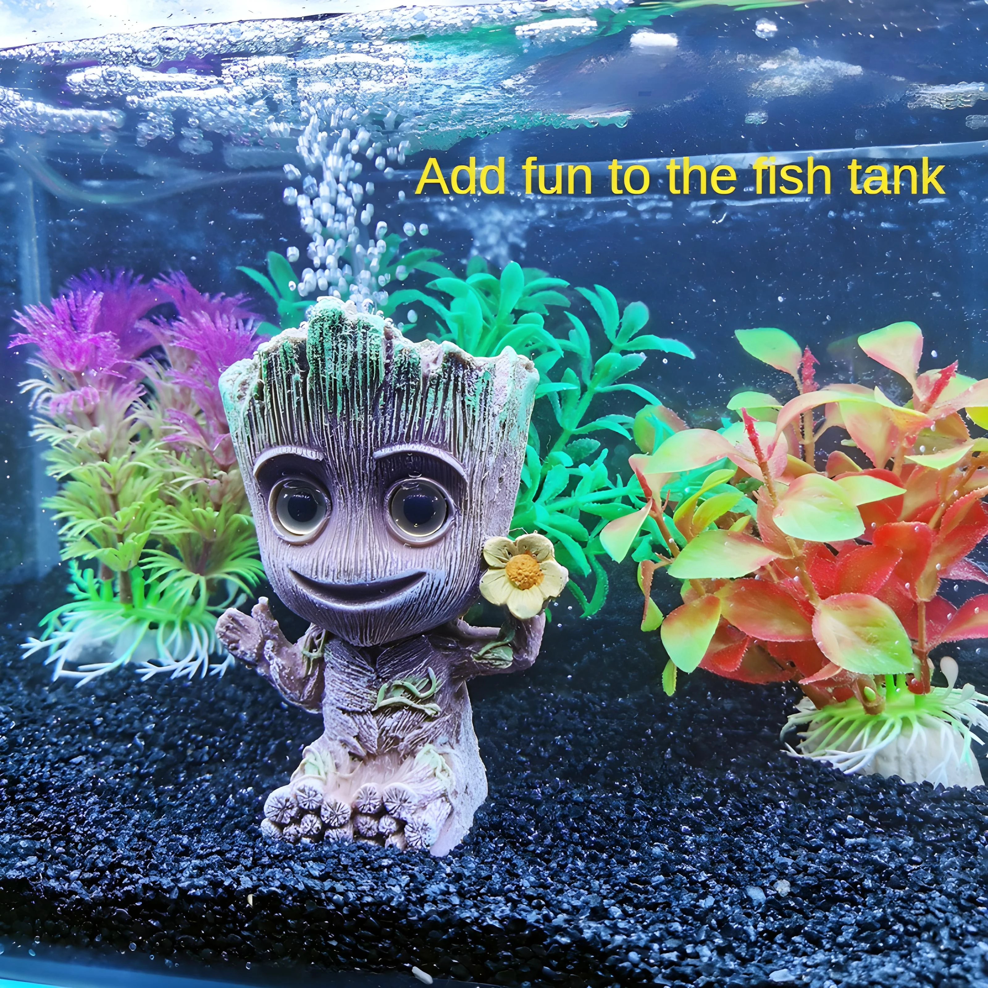 Fish Tank Landscape Decoration Resin Crafts Simulation Ornament New Product Launch Groot Tree Man Model Anime