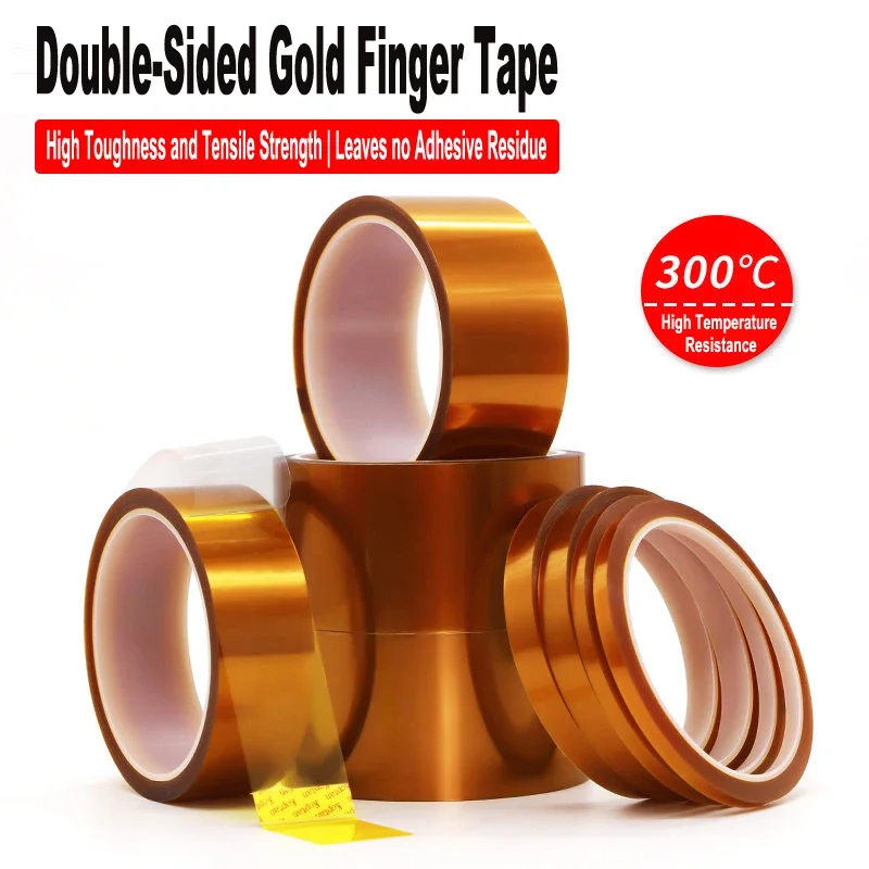 3-100mm High Temperature Heat BGA Tape Gold Thermal Insulation Electronics Board Protection Polyimide Adhesive Insulating Tapes