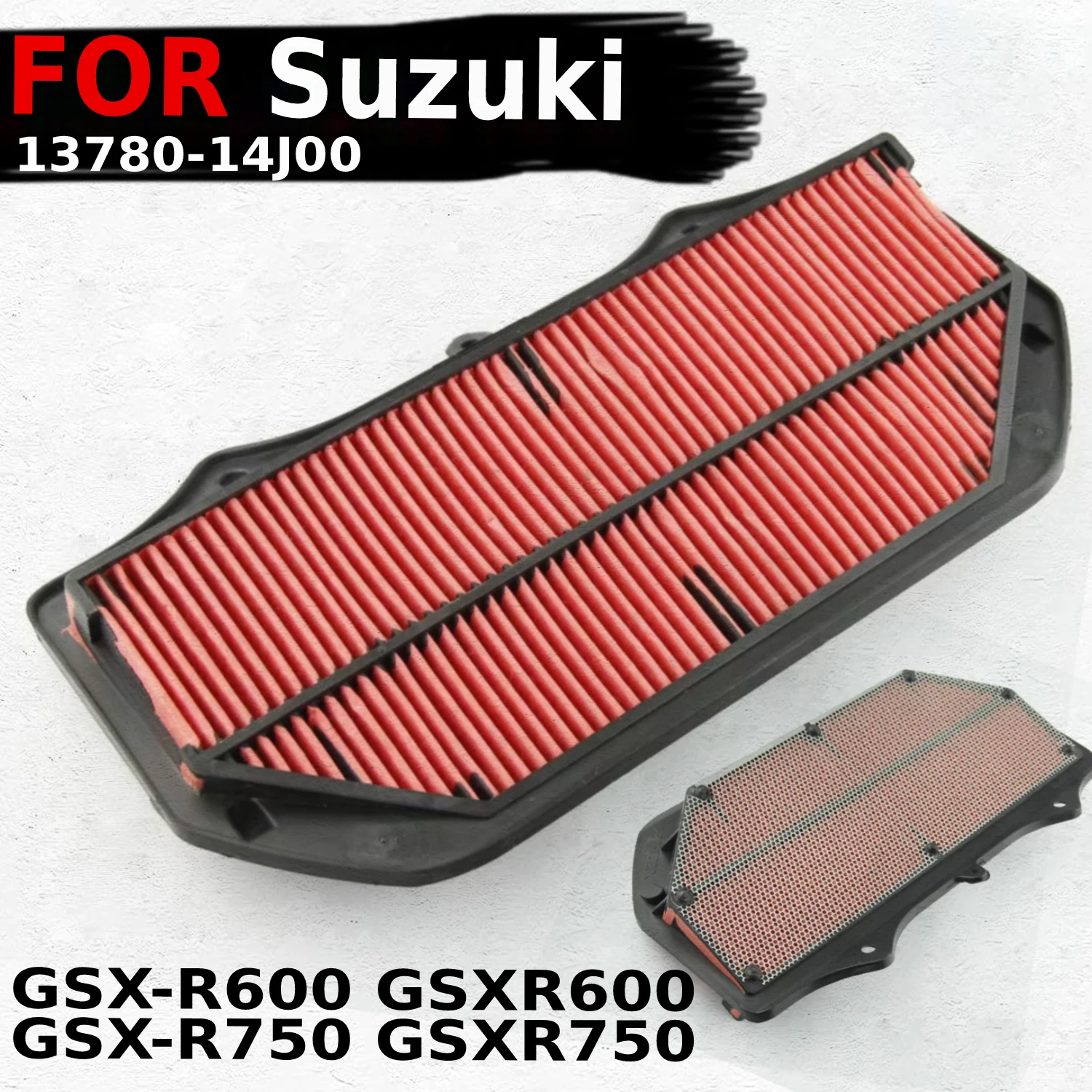 

Fits for Suzuki GSX-R600 GSXR600 / GSX-R750 GSXR750 2011-2016 Years Motorcycle Air Filter Intake Air Cleaner Element 13780-14J00