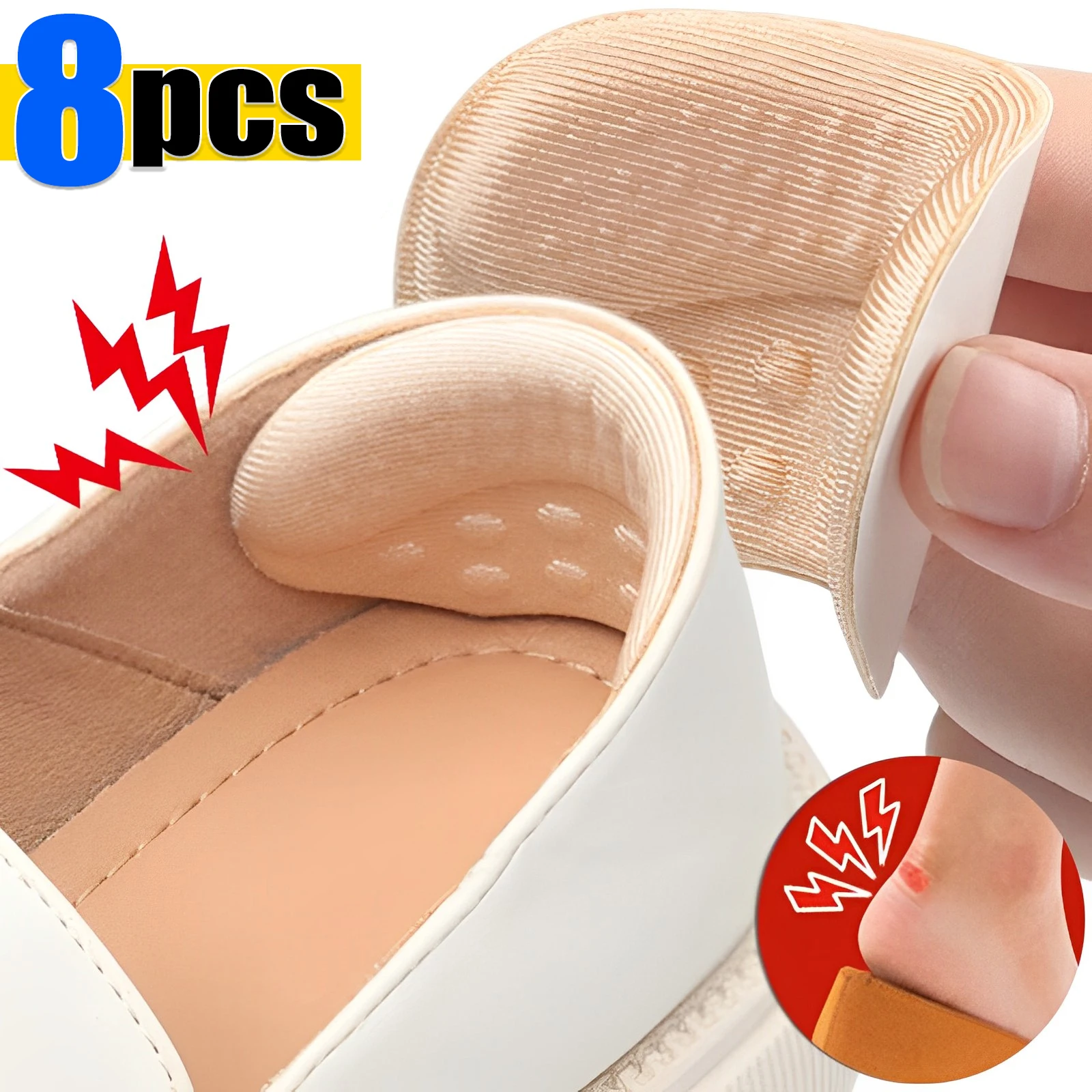 

8PCS Shoe Pads for High Heels Anti-wear Foot pads Heel Protectors Womens Shoes Insoles Anti-Slip Adjust Size Shoes Accessories