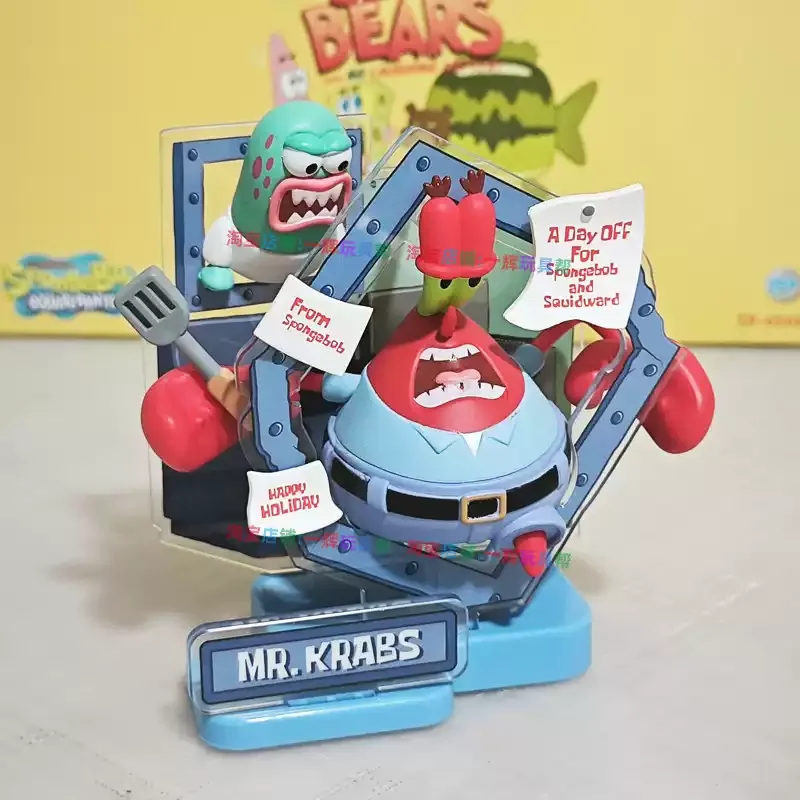 SpongeBob SquarePants Figure Patrick Star Squidward Captain Eugene Blind Box Children Toy Gift view 5