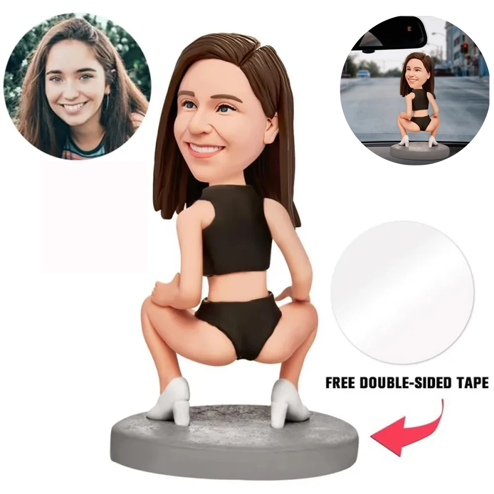 

Custom Bobblehead Figurine Personalized Customized Gifts for Best Friend,Sexy Woman Custom Bobbleheads For Car Humorous Gifts