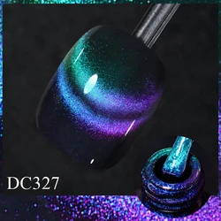 Mtssii 7ml 9D Neon Rainbow Glass Cat Magnetic Gel Nail Polish Double Light Sparkling Glitter Soak Off Varnis Semi Permanent Nail