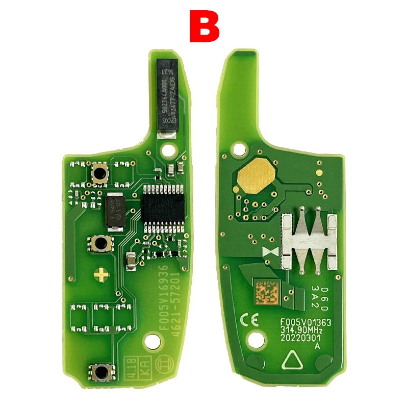 CN014094 Original PCB 4 Button Remote For Chevrolet Replacement Upgraded smart card 315MHz ID46 PCF7961E Chip