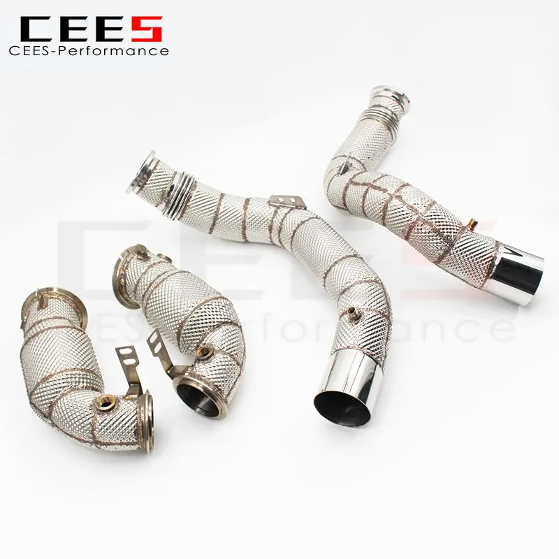 CEES Exhaust Downpipe for BMW X6/X6M 4.4TT V8 2019-2023 Tuning High Performance Catalytic Converters with Catalyst ExhaustSystem