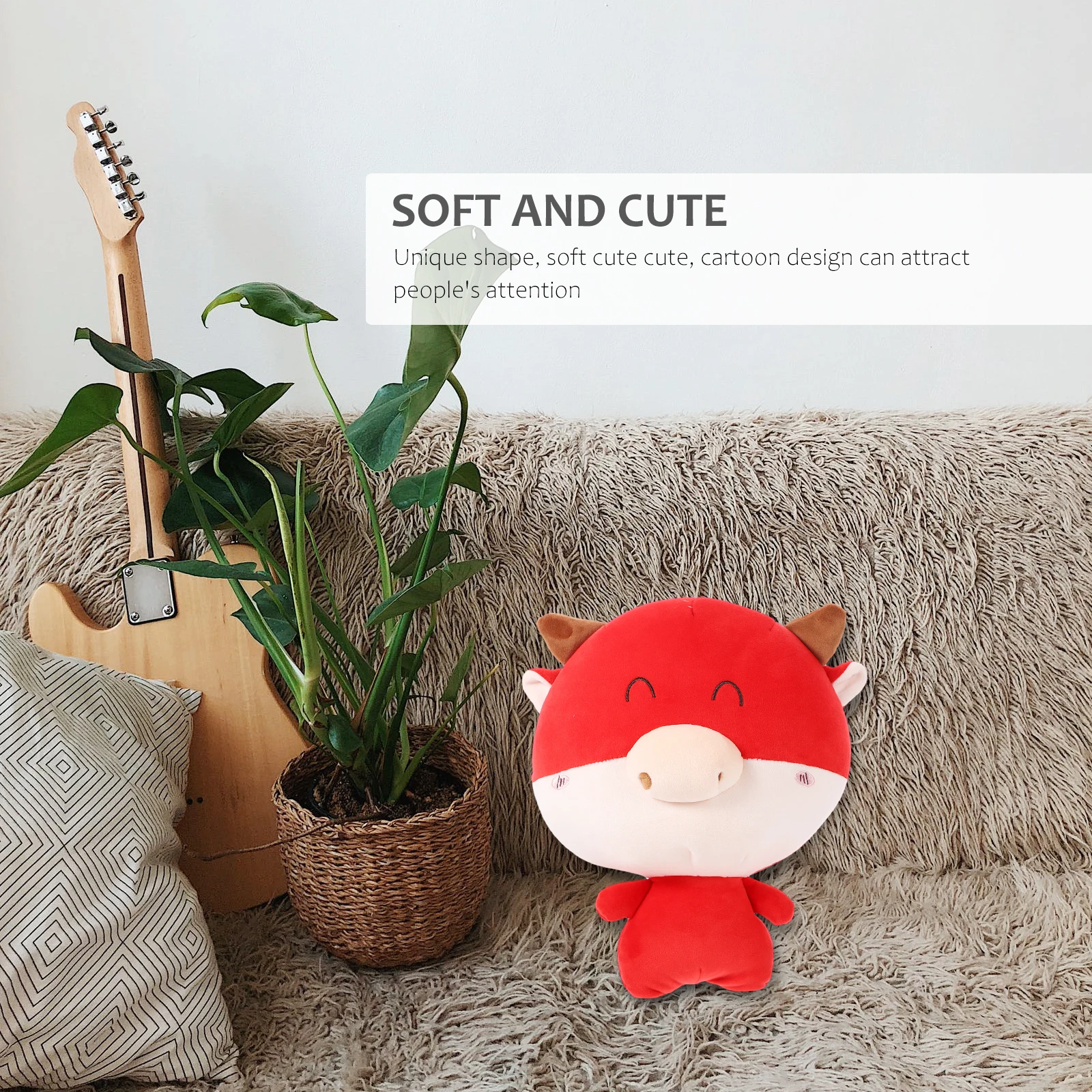 Dessin animé année du oreiller pour voyage coussin en forme de U modélisation du cou en forme de U