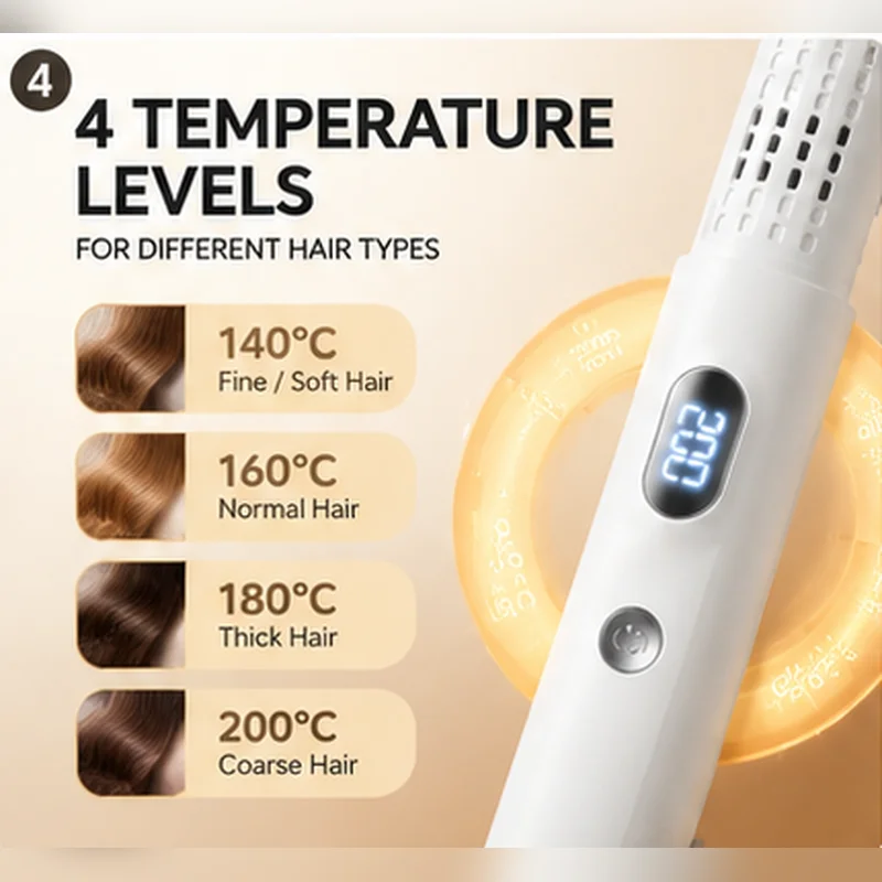 2-in-1 hair straightener, USB rechargeable portable hair straightener, suitable for women's travel and family salons 5