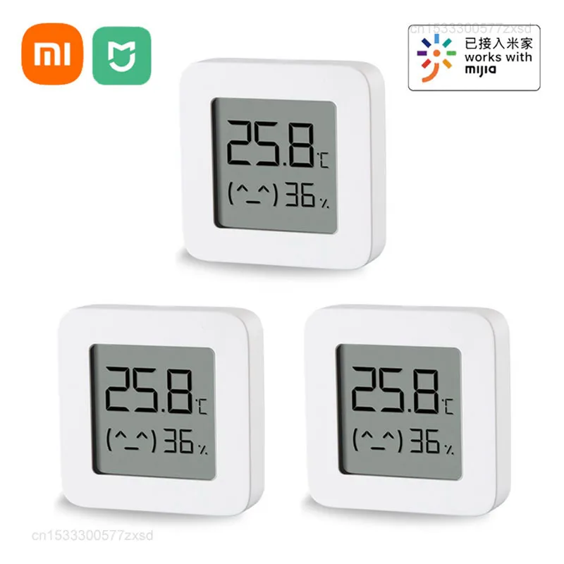 

Термометр Xiaomi 2, электрический Bluetooth Mijia, беспроводной умный гигрометр, термометр, обнаружение температуры и влажности, приложение MI Home
