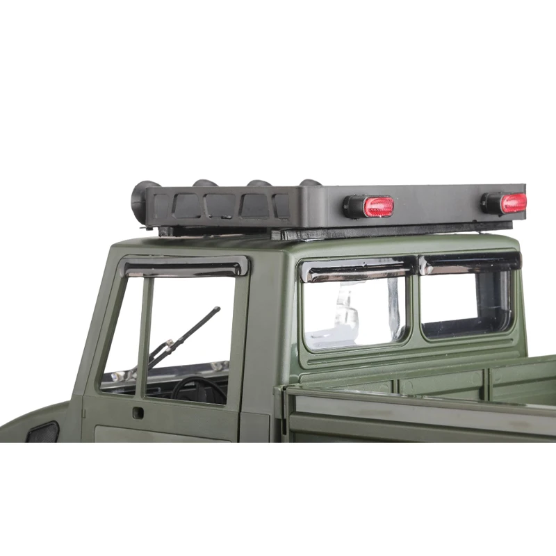 LDRC LD-P06 LD P06 Unimog Metal Luggage Carrier Roof Rack with LED Light 1/12 RC Truck Car Upgrade Parts