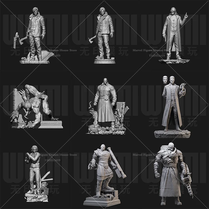 

1/24 1/18 Scale DIY Self-assembled GK 3D Resin Un-panited Doll White Model Lethal Bio-Enhanced Entity‌ Deadly Modified Organism