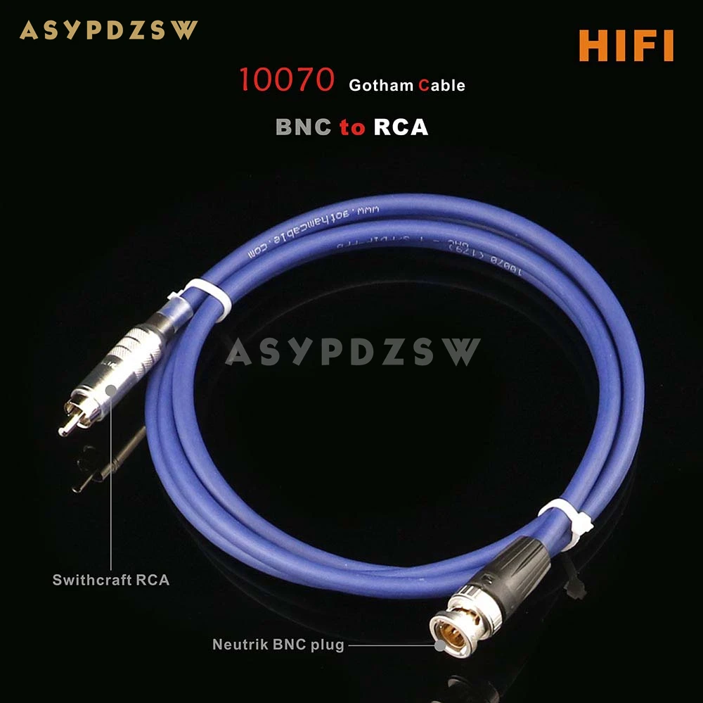 

HIFI 3M Gotham 10070 GAC-1 S/PDIF 75 ohm Clock wire Digital audio coaxial cable Neutrik BNC to Swithcraft RCA Plug