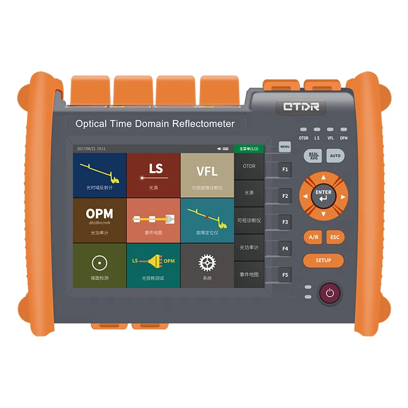 Topulan Tp5600 Optical Time Domain Reflectometer Otdr Fiber Optic Tester Network Length Breakpoint Loss Tester Optical Power Red Light Multi-Function Fault Locator