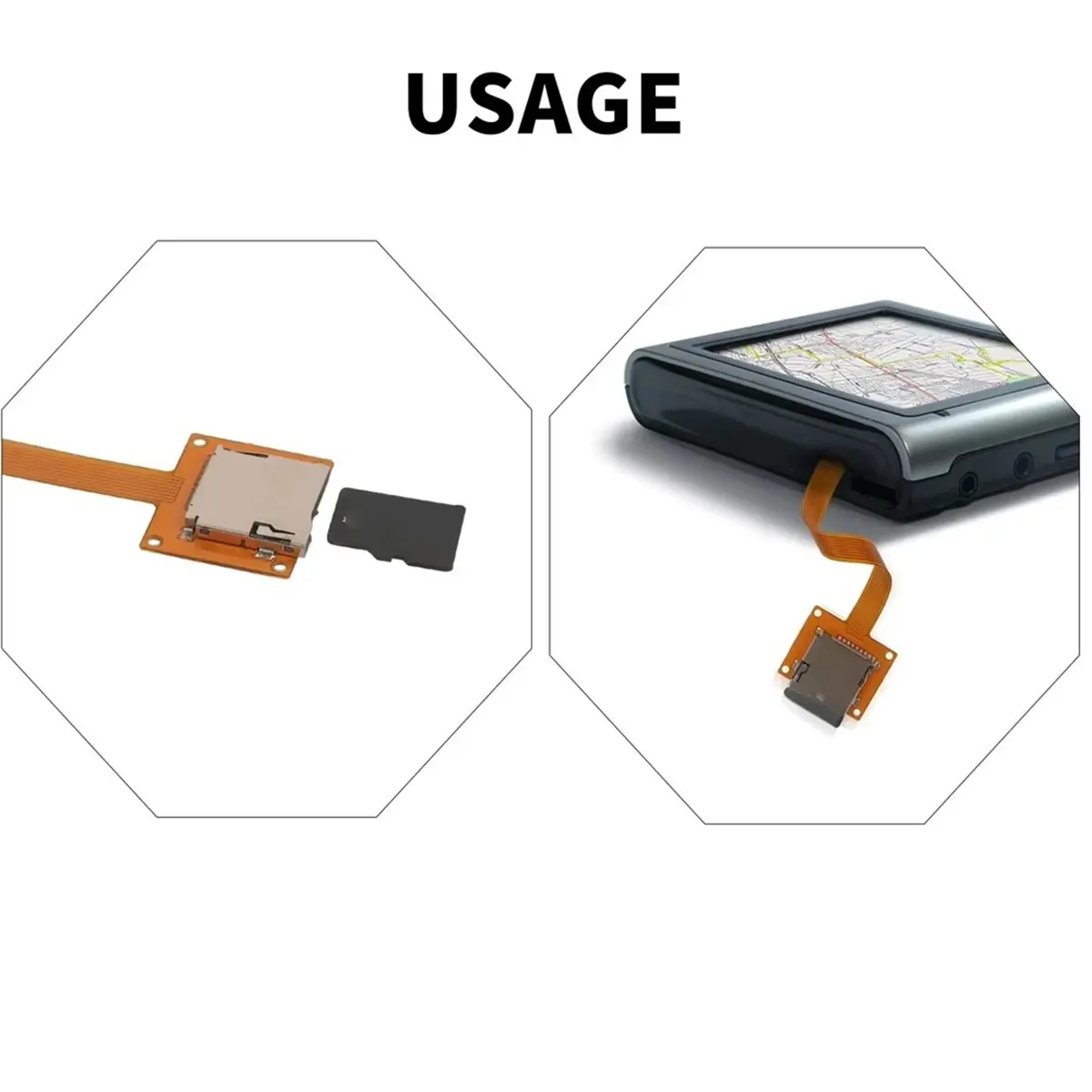 [2026 Trend]For Micro-SD Card Extension Cable TF Card Adapter with Holes for Micro-SD Card External Card Holder