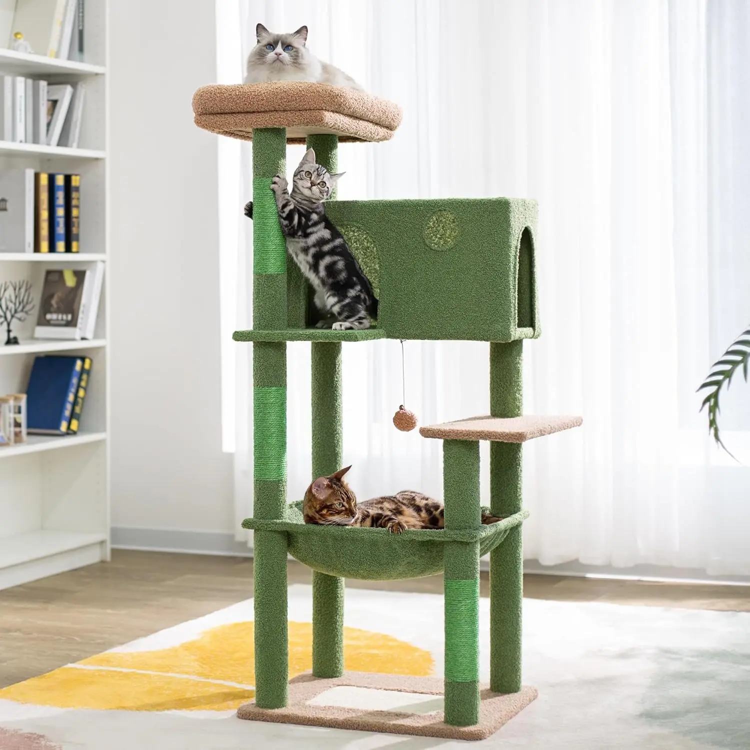 

cat climbing frame, cactus cat scratching column, factory wholesale sisal toy, vertical cat scratching frame, simple