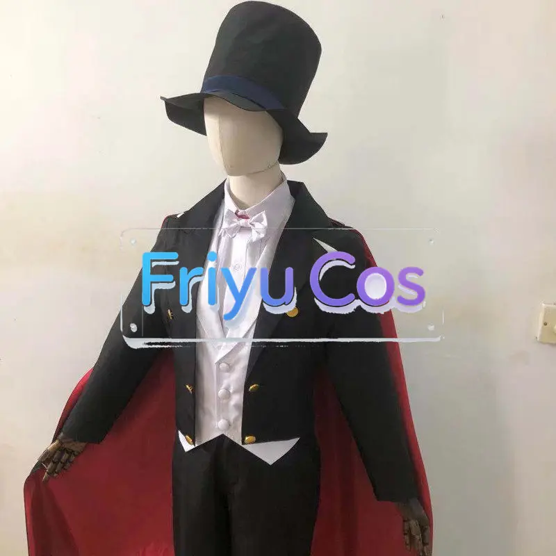 Sailor Moon Tuxedo Mask Tailcoat Cosplay Costume Full Set Custom Made Free Shipping