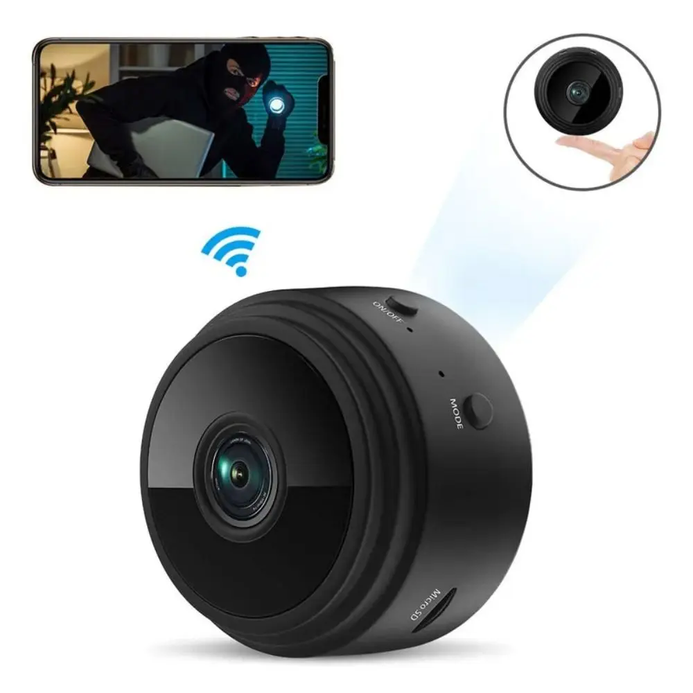 A9 Mini Câmera de Segurança Sem Fio, 1080P, Monitor Remoto, Filmadoras, Smart Home, Visão Noturna, Proteção WiFi