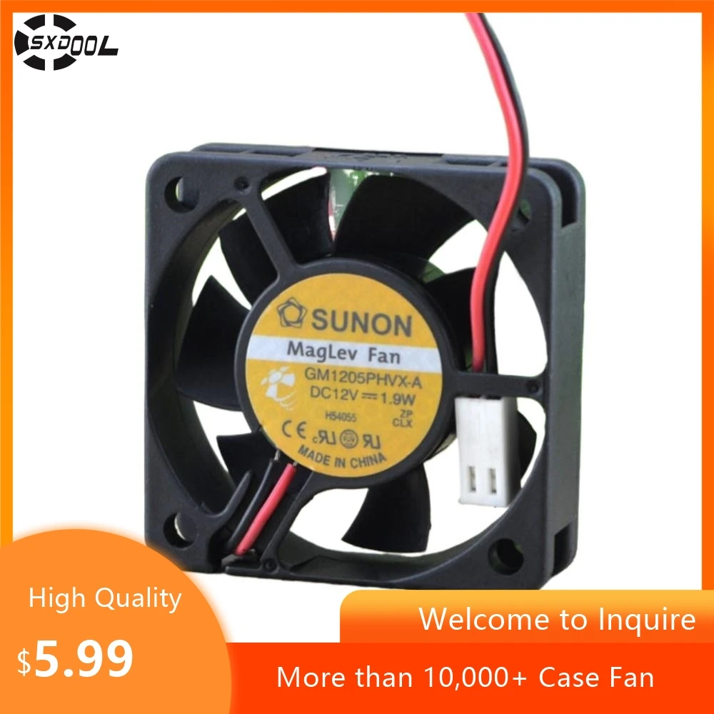 For SUNON 5015 12V GM1205PHVX-A Hydraulic Cooling Fan, Low Noise Server Fan Industrial PCs, Routers, and Network Devices