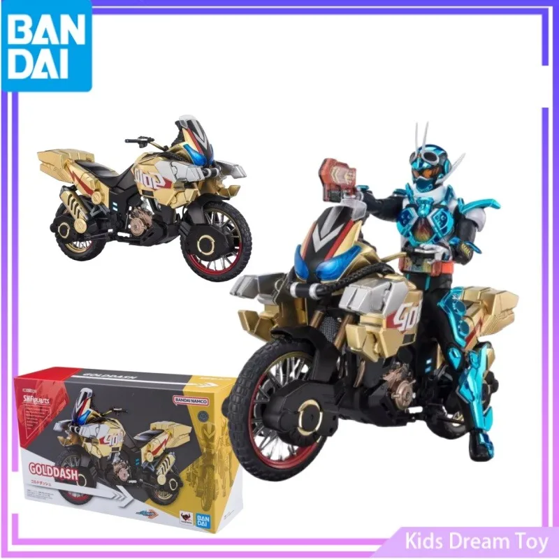 

Bandai in Stock Original S.H.Figuarts Kamen Rider Anime Figure GOLDDASH[GOTCHARD] Action Figures PVC Collectible Model Toy Gifts