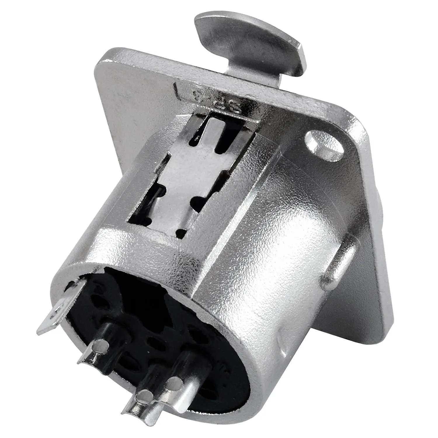 Conector hembra XLR de 3 pines, conector de montaje en Panel, serie D, tamaño XLR-F, paquete de 4