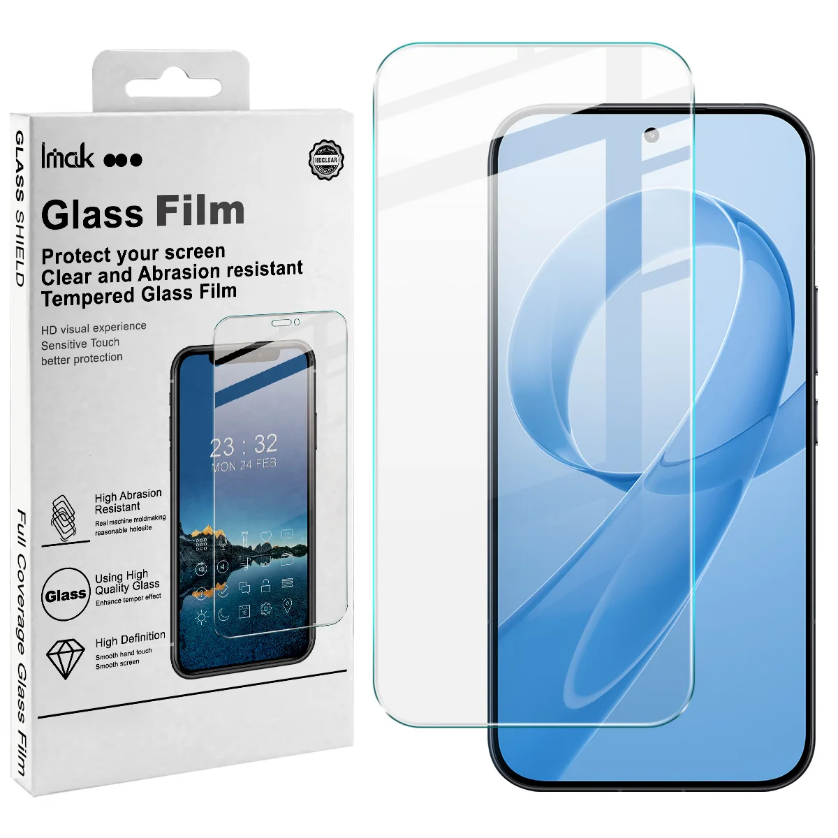 IMAK H Tempered Glass for POCO F8 Pro / F8 Ultra Screen Protector Film Support Fingerprint