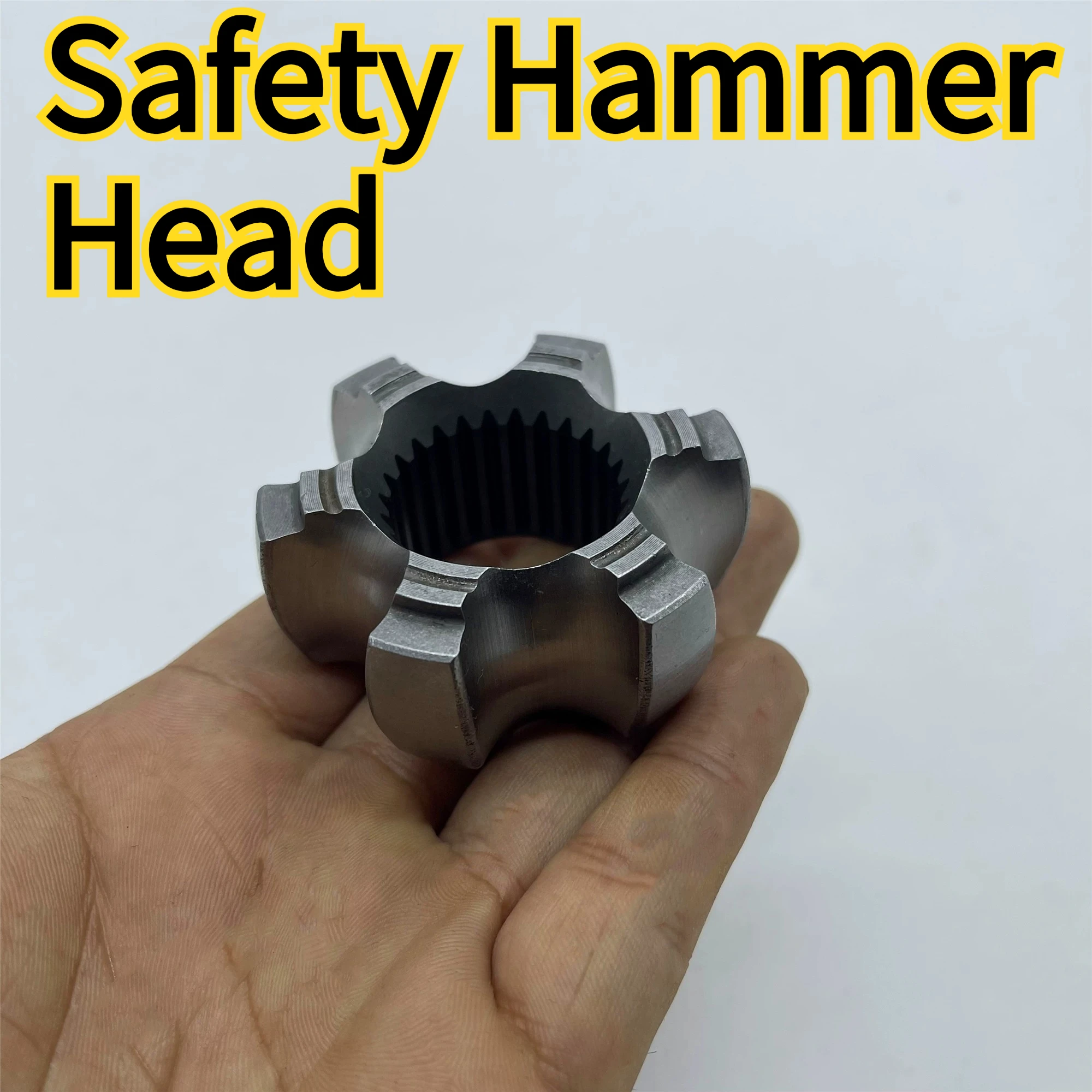 New High Hardness Bearing Steel Material Safety Hammer Head Outdoor Car Defense Tactical Hammer