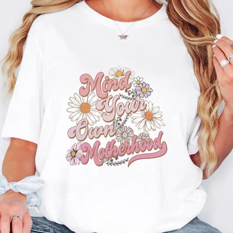 

Футболка «Поймай свою собственную материнство» в стиле ретро с цветочным принтом на День матери, забавная