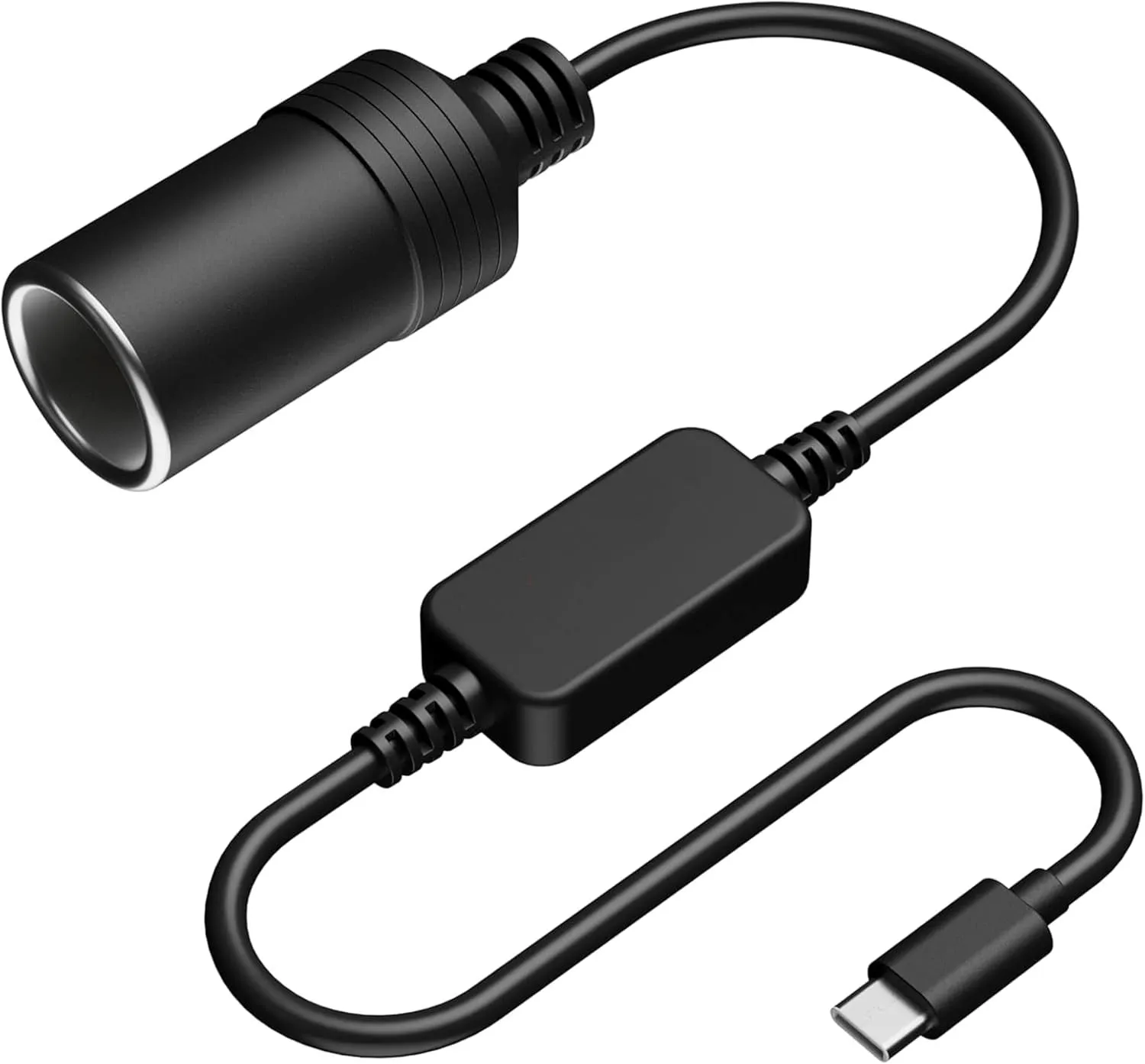 5V to 12V Car Cigarette Lighter Socket Female Step Up Cable USB/Type C To 12V Cigarette Lighter Adapter Converter Power Supplies