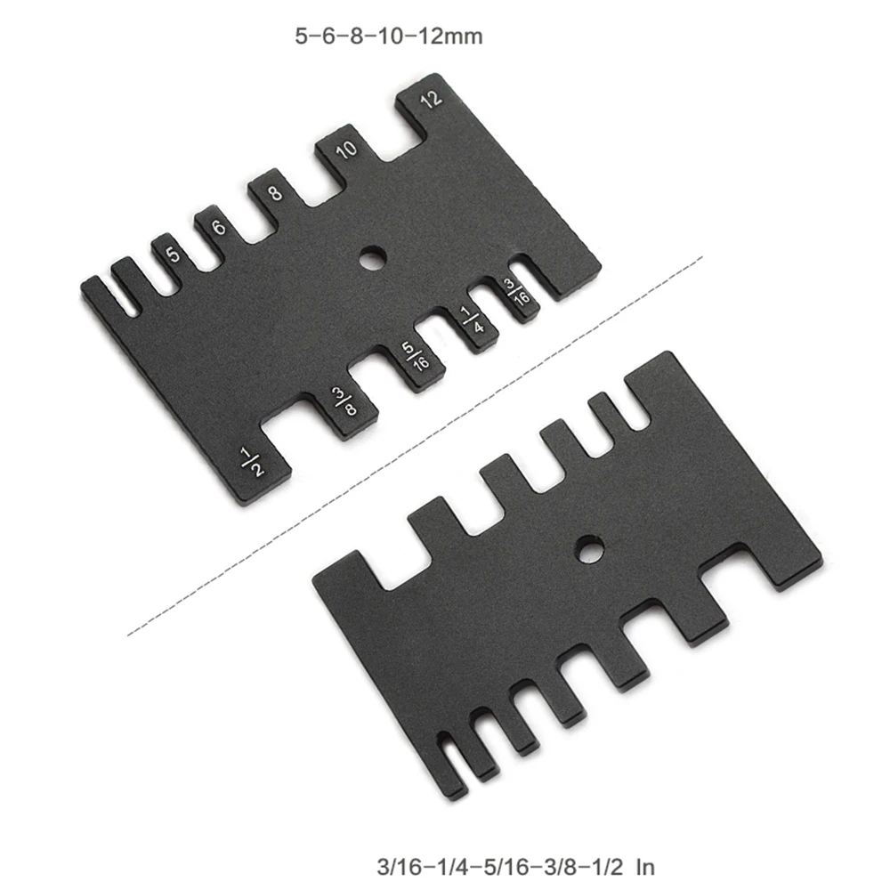 Tenon Caliper Gauge Aluminum Dovetail Jig High Precision MM/Inch Saw Table Machine Gauge Saw Ruler Woodworking Measuring Tool