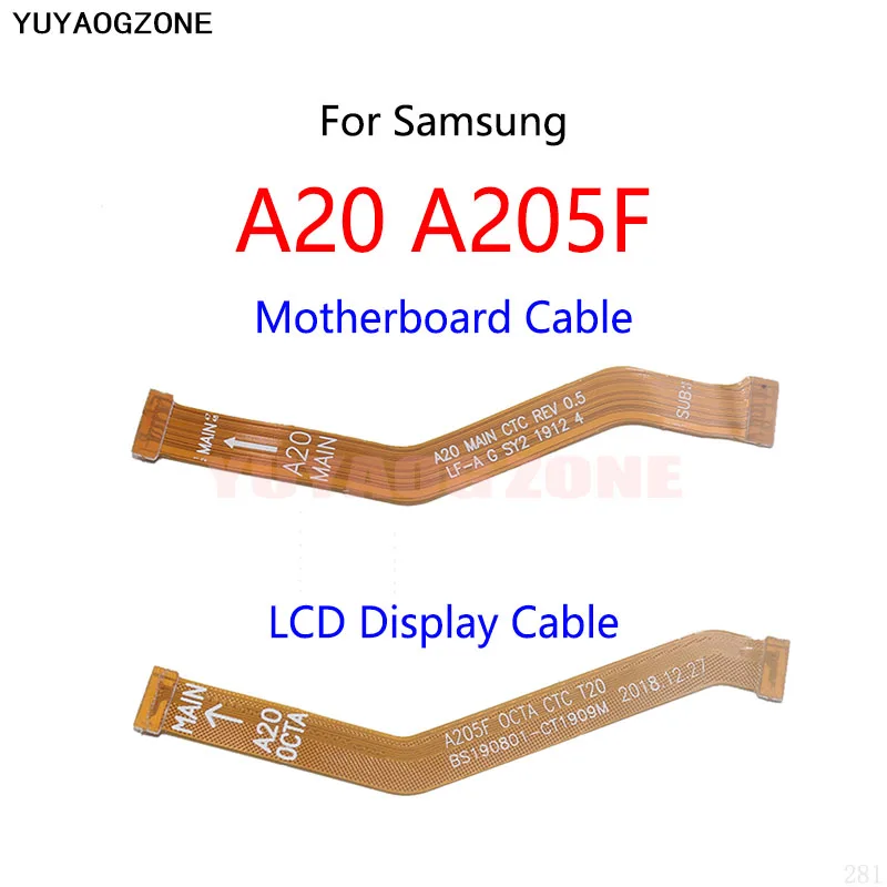 Motherboard LCD Display Connect Cable Main Board Flex Cable For Samsung Galaxy A10 A20 A30 A305F A40 A50 A505F A60 A70 A80 A90