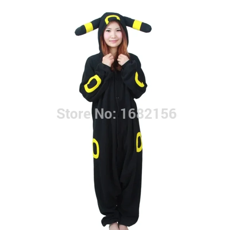 DY20Kigurumi بيجامة كرتونية سوداء Umbreon نيسيس بيجامة للكبار أزياء تنكرية ملابس نوم بيجاما masculino25