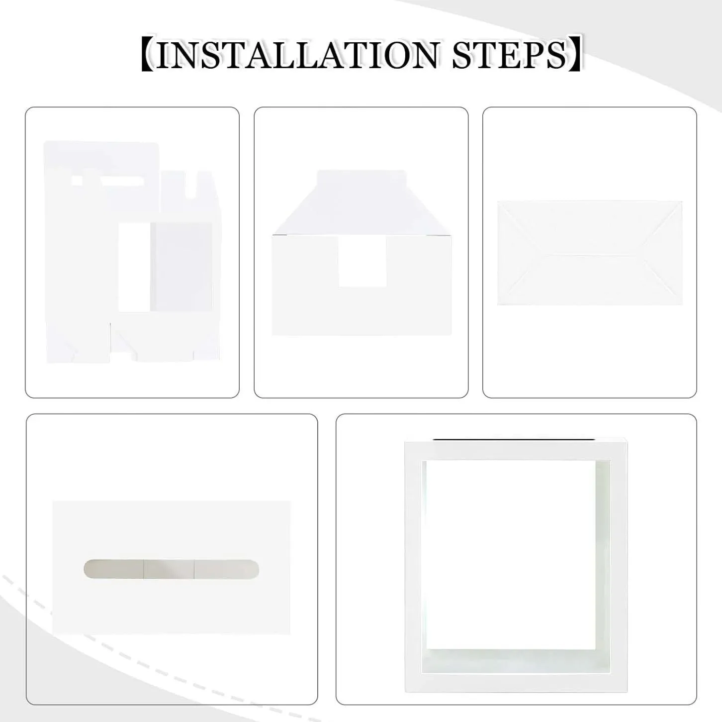 Ballot Box Suggestion Box Donation Collection Box with Clear PVC Window, Square Card Box for Voting Raffle Ticket Charity Party. view 6