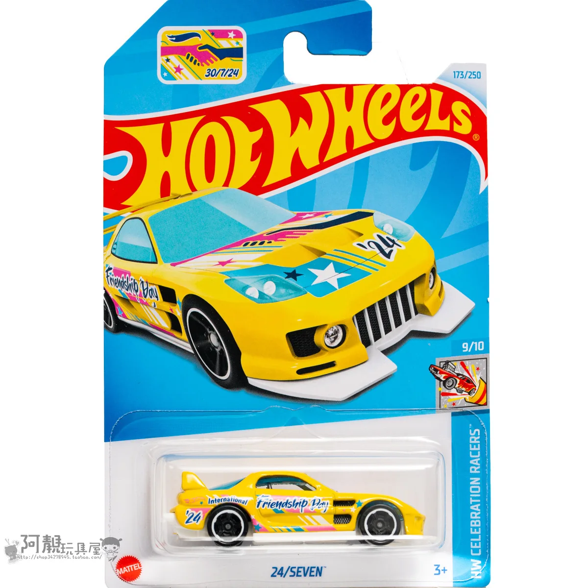 

Mattel Hot Wheels Car 24/SEVEN Boys Toys 1:64 Diecast HW CELEBRATION RACERS Vehicles Models Birthday Gift