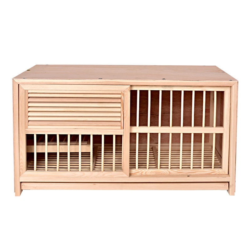 Nest-box Matching Cage Combined Breeding Cage  Racing Pigeon Equipment Large Wooden Sunshade Breeding Cage for Carrier Pigeons