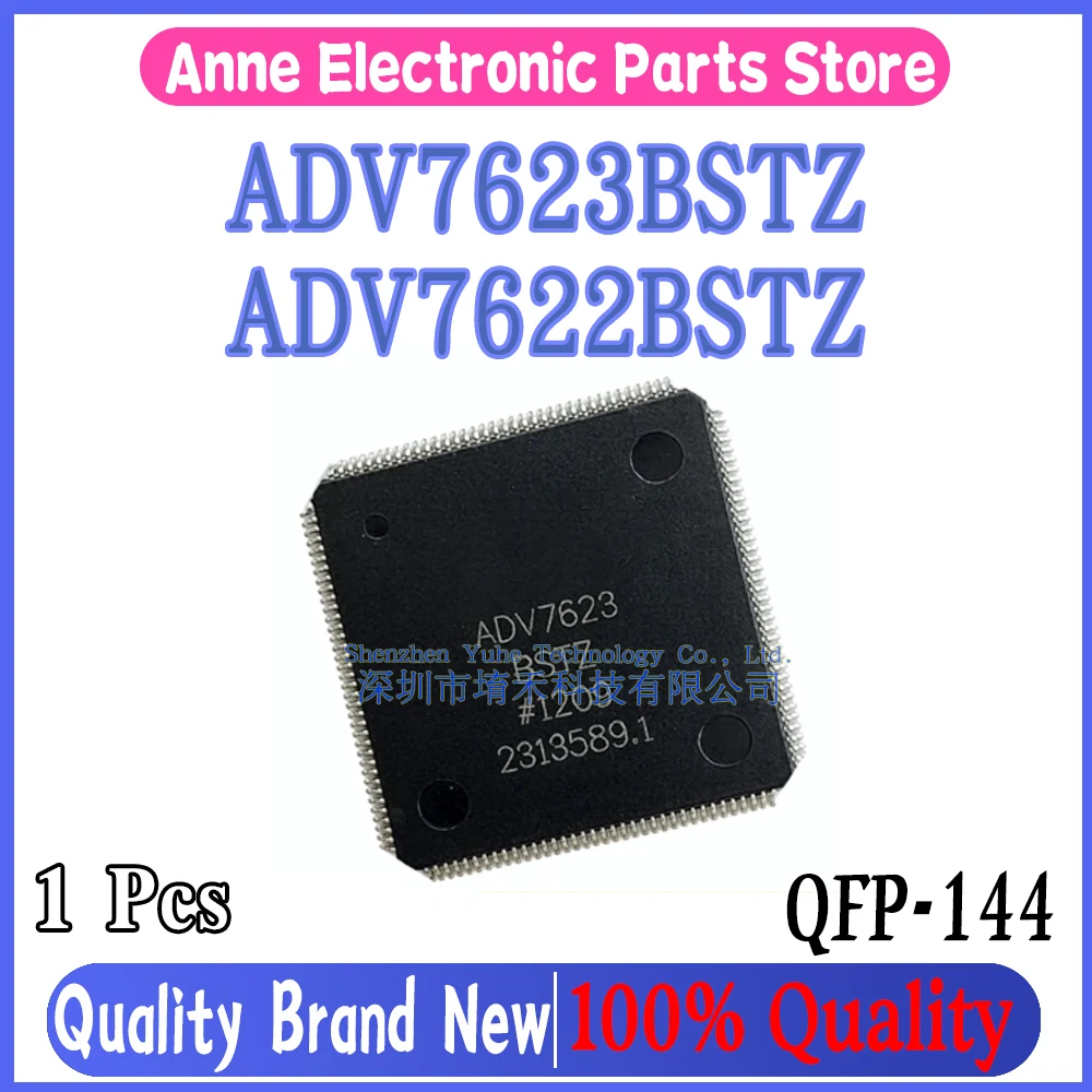 (1piece)100% New ADV7622 ADV7623 ADV7622BSTZ ADV7623BSTZ ADV7622 BSTZ ADV7623 BSTZ QFP-144 Chipset
