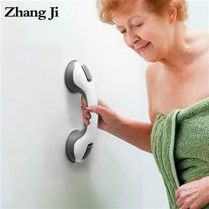 Zhangji Bathroom Safety Helping Handle Anti Slip Support Toilet Safe Grab Bar Handle Vacuum Sucker Suction Cup Elderly Handrail