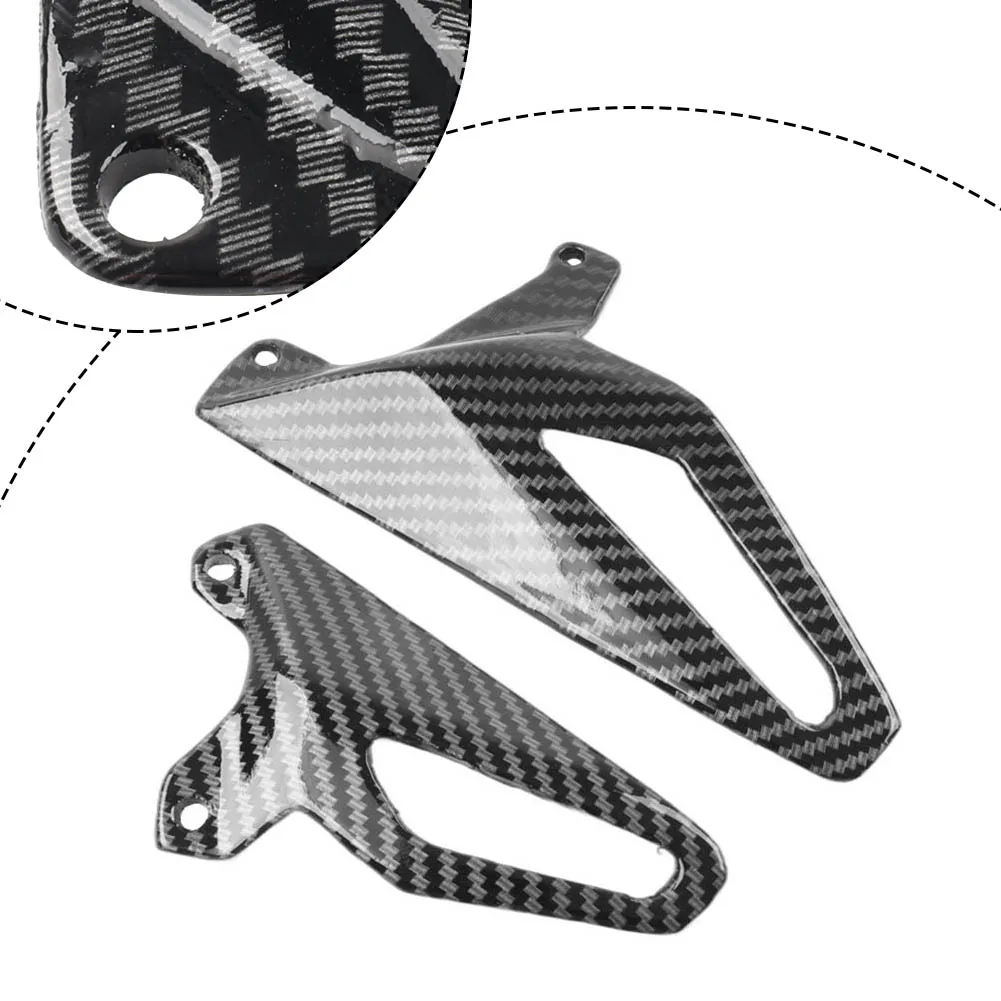 

2Pcs Carbon Fiber Motorcycle Heel Guard Rearset Foot Peg Protector For Ducati Panigale V2 V4 S/R