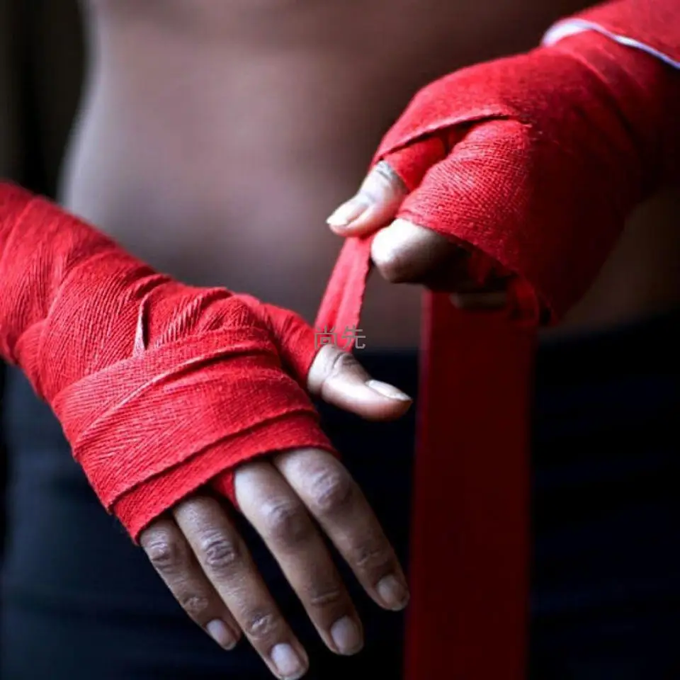 3/5M perban tinju katun elastis pelindung tangan bungkus pergelangan tangan perban tangan kebugaran Sanda Muay Thai Karate olahraga tinju perban