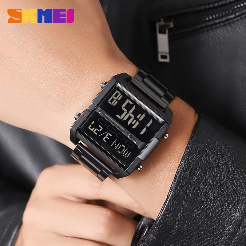 SKMEI 2299 New Sports Leisure Digital Watch Men's Waterproof Date Multi Functional Countdown Men's Electronic Watch Reloj Hombre view 6