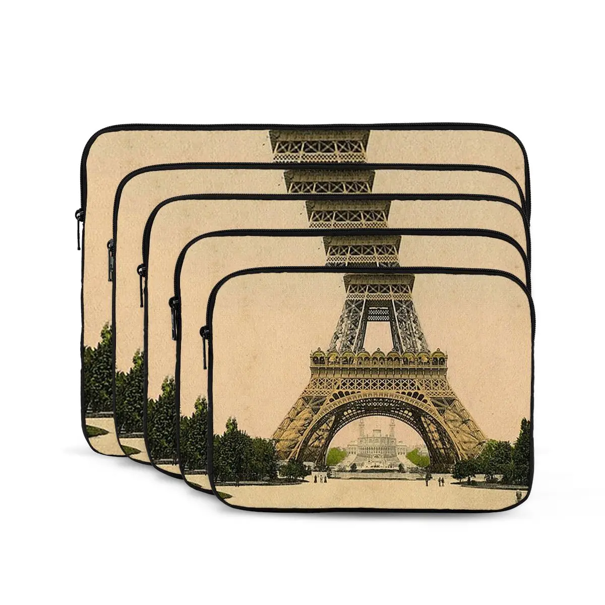 

Эйфелева башня, винтажная французская открытка, сумка для ноутбука, чехол для ноутбука, чехол для ноутбука, противоударный чехол для планшета, сумка